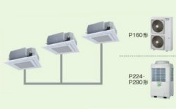 画像1: 大阪・業務用エアコン　東芝　4方向吹出し　同時トリプル　ワイヤードリモコン　一発節電　AUSE22465A　P224（8馬力）　スーパーパワーエコキュープ　三相200V