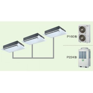 画像: 大阪・業務用エアコン　東芝　1方向吹出し　同時トリプル　ワイヤードリモコン　一発節電　ASSC16055A　P160（6馬力）　スーパーパワーエコキュープ　三相200V