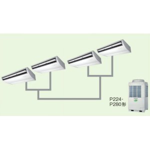 画像: 大阪・業務用エアコン　東芝　天井吊形　同時ダブルツイン　ワイヤードリモコン　一発節電　ACEF28075A2　P280（10馬力）　スマートエコR　三相200V　