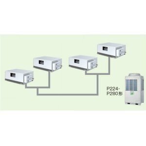 画像: 大阪・業務用エアコン　東芝　天井理込形　ダクトタイプ　同時ダブルツイン　ワイヤードリモコン　省工ネneo　ADSF22455M　P224（8馬力）　スーパーパワーエコキュープ　三相200V