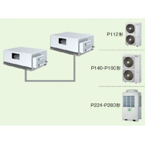 画像: 大阪・業務用エアコン　東芝　天井理込形　ダクトタイプ　同時ツイン　ワイヤードリモコン　一発節電　ADSB22455A　P224（8馬力）　スーパーパワーエコキュープ　三相200V